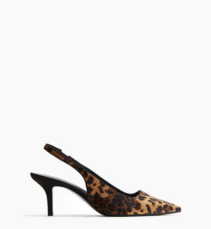 حذاء كعب بنقشة الفهد – Leopard Slingback Heels