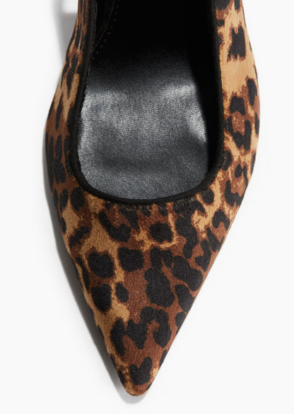 حذاء كعب بنقشة الفهد – Leopard Slingback Heels