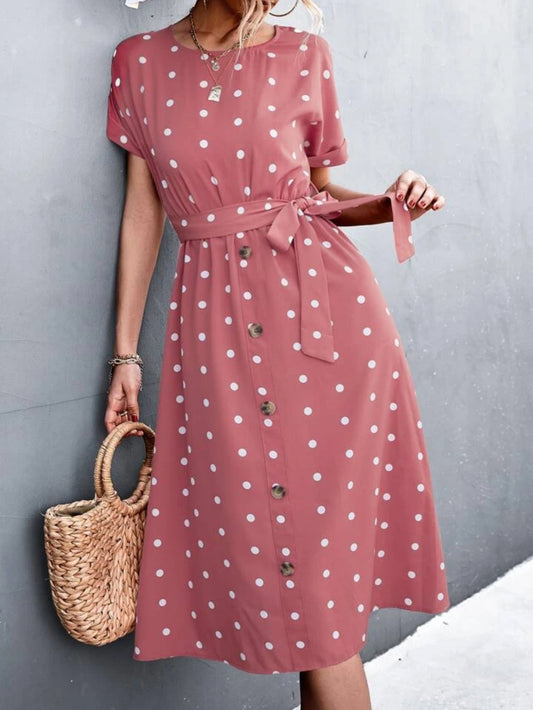 فستان منقط أنيق – Polka Dot Dress