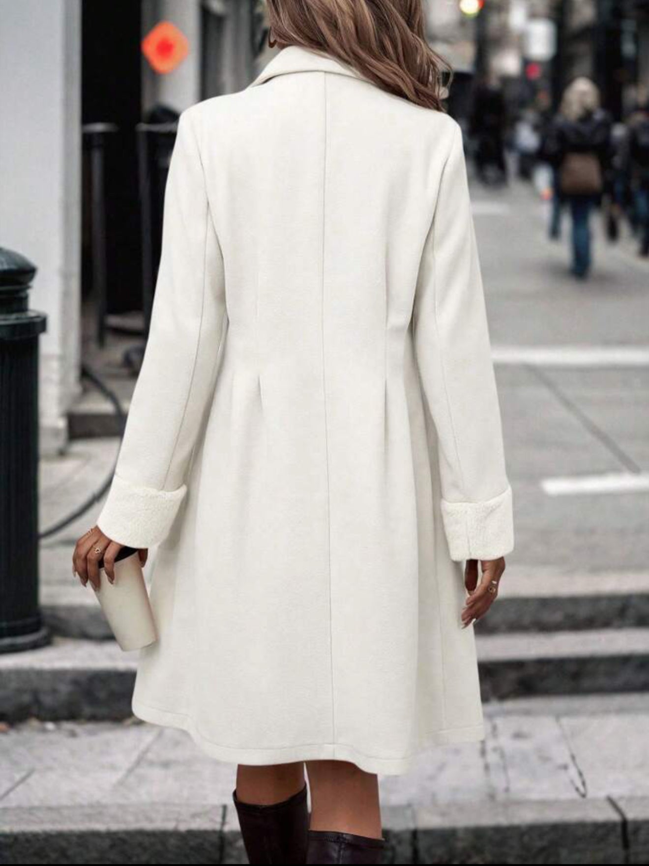 كوت أبيض أنيق – White Elegant Coat